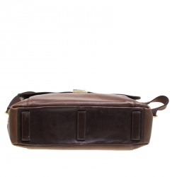 TUMI Brown Leather Beacon Hill Cambridge Briefcase