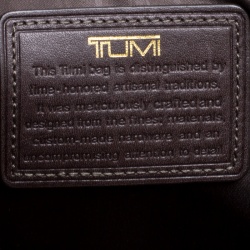 TUMI Brown Leather Beacon Hill Cambridge Briefcase