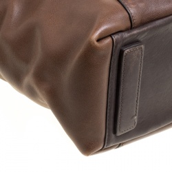 TUMI Brown Leather Beacon Hill Cambridge Briefcase