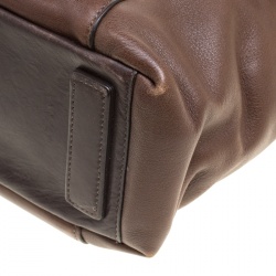 TUMI Brown Leather Beacon Hill Cambridge Briefcase
