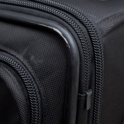 Pre Owned Tumi Black Nylon 2 Wheeled Expandable Carry on Luggage Bag