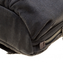 Pre Owned Tumi Grey Denim Laptop Briefcase Bag