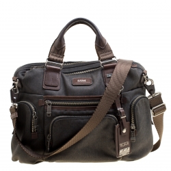 Tumi Grey Denim Laptop Briefcase Bag