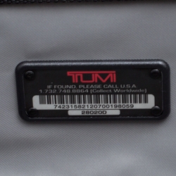 Tumi Grey Graphic Print Polycarbonate Carry On Luggage 50