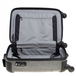 Tumi Grey Graphic Print Polycarbonate Carry On Luggage 50