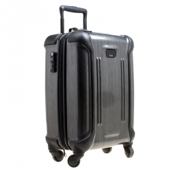 Tumi Grey Graphic Print Polycarbonate Carry On Luggage 50
