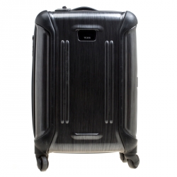 Tumi Grey Graphic Print Polycarbonate Carry On Luggage 50