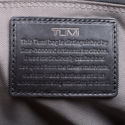 TUMI Black Leather Ticon Slim Flap Briefcase