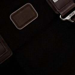 Tumi Black/Brown Fabric and Leather Briefcase