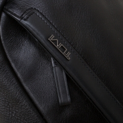 Pre Owned Tumi Black Leather Murano Sling Backpack