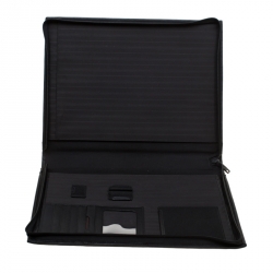 Pre Owned Tumi Black Leather Organizer Case