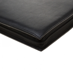 Pre Owned Tumi Black Leather Organizer Case