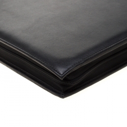 Pre Owned Tumi Black Leather Organizer Case