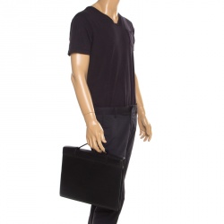 Pre Owned Tumi Black Leather Organizer Case