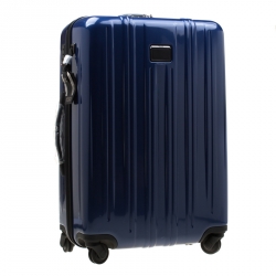 Pre Owned TUMI Blue/Black Plastic Rollenkoffer Packing Case Trolley 