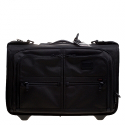 Tumi Black Nylon Alpha Wheeled Carry On Garment Bag