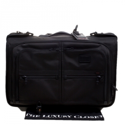 Tumi Black Nylon Alpha Wheeled Carry On Garment Bag