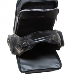 Tumi Black Nylon Expandable Backpack 