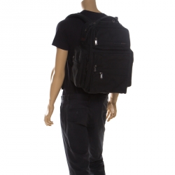 Tumi Black Nylon Expandable Backpack 