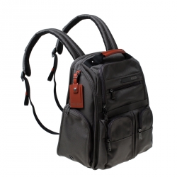 Pre Owned Tumi Dark Grey Nylon Compact Backpack 