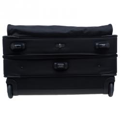 Pre Owned Tumi Black Ballistic Nylon Long Wheeled Garment Bag