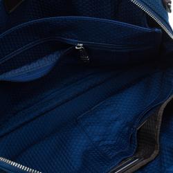 Pre Owned Tumi Blue Nylon Alpha Bravo McNair Slim Briefcase Bag