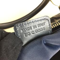 Pre Owned Dior Navy Diorissimo Trotter Small Boston Bag