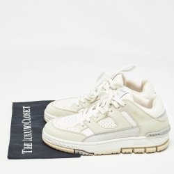 Axel Arigato White/Cream Leather Low Top Sneakers Size 41