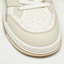 Axel Arigato White/Cream Leather Low Top Sneakers Size 41