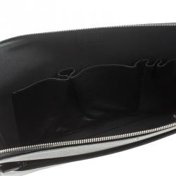 Pre Owned حقيبة مستندات مون بلان مايستر ستاك جلد أسود