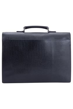 Gucci Black Leather Code Lock Briefcase