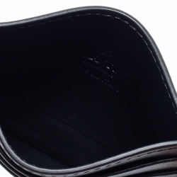 Valentino Black Leather VLTN Logo Card Holder