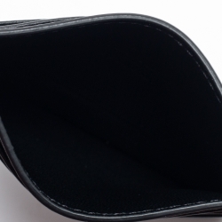 Valentino Black Leather VLTN Logo Card Holder
