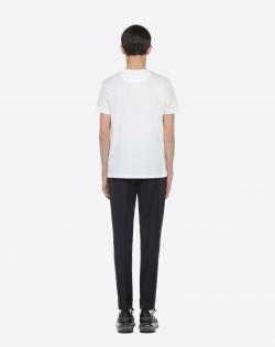 Pre Owned Valentino Bianco Concert Printed Cotton Crew Neck T-Shirt S