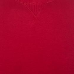 Pre Owned Valentino Rosso Cotton Rockstud Embellished Sweatshirt M