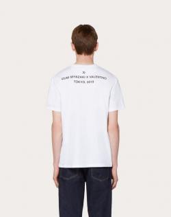 Pre Owned Valentino White Cotton Izumi Miyazaki Crew Neck T Shirt S