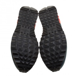 Pre Owned Valentino Multicolor Mesh/Leather and Suede Rockrunner Sneakers Size 40