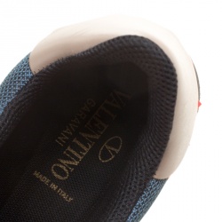 Pre Owned Valentino Multicolor Mesh/Leather and Suede Rockrunner Sneakers Size 40