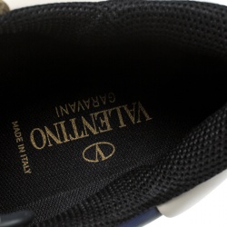 Pre Owned حذاء رياضي فالنتينو روكرانر سويدي وجلد مموه كاموفلاج ثلاثية اللون مقاس 43