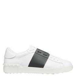 Valentino Two Tone Leather Open Sneakers Size 42