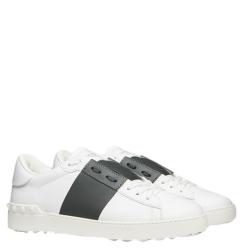 Valentino Two Tone Leather Open Sneakers Size 42