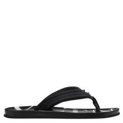 Valentino Black Neoprene and Microfiber VLTN Flip Flops Size 44
