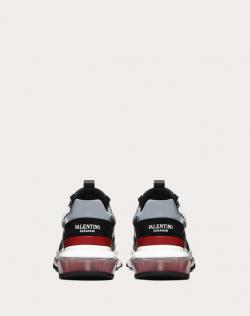 مملوكة مسبقًا Valentino Multicolor Fabric and Leather Camouflage Bounce Low-Top Sneakers Size 42