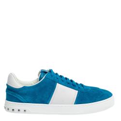 Pre Owned Valentino Two Tone Suede and Leather Flycrew Slip On Sneakers Size 43