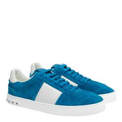 Pre Owned Valentino Two Tone Suede and Leather Flycrew Slip On Sneakers Size 43