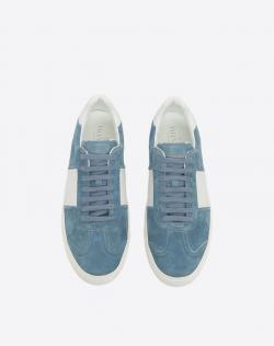 Valentino Two Tone Suede and Leather Flycrew Slip On Sneakers Size 44