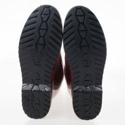 Pre Owned Valentino Rose Print Rubber Rain Boot Size 40
