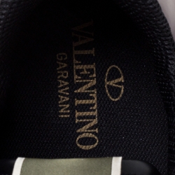 مملوكة مسبقًا Valentino Multicolor Mesh Fabric Camouflage Rockrunner Sneakers Size 41