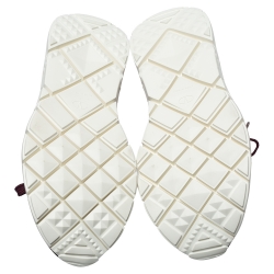 Pre Owned حذاء رياضى فالنتينو غارافانى مرتفع من أعلى جلد وتريكو متعدد الألوان  