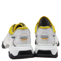 مملوكة مسبقًا Valentino Tricolor Leather And Mesh Climbers VLogo Low Top Sneakers Size 44